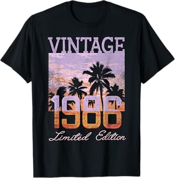 Vintage 1986 Limited Edition 39th Birthday 39 Year Old Gifts T-Shirt