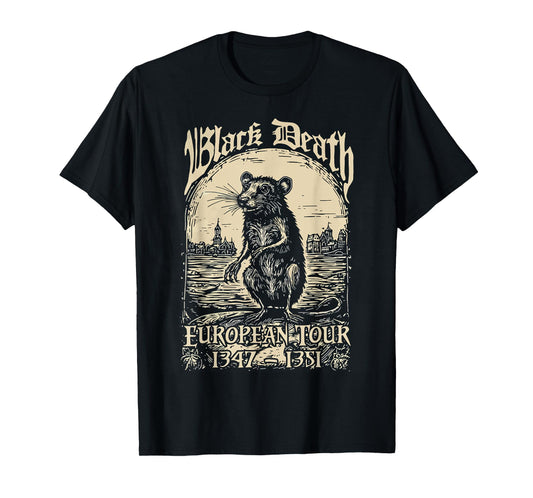 Mouse Black Death European Tour 1347 1351 T-Shirt