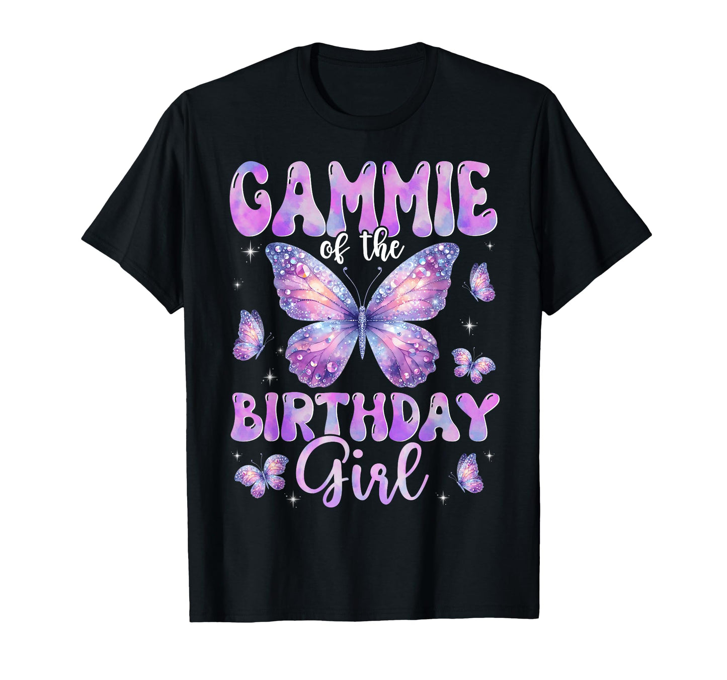 Gammie Of The Birthday Girl Butterfly Family Matching T-Shirt