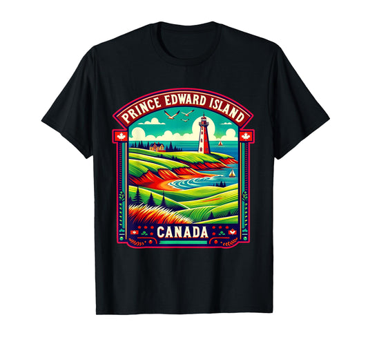 Prince Edward Island Canada Shirt Family Trip Vintage Retro T-Shirt