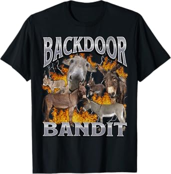 Backdoor Eats Funny Offensive Donkey Meme Bootleg T-Shirt