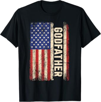 Godfather US American Flag Shirt for a favorite Uncle Family T-Shirt