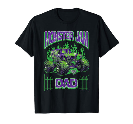 Monster Jam Grave Digger Dad Family Motorsports T-Shirt
