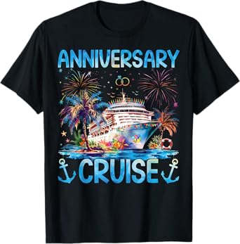Husband And Wife It's Our Couple Matching Anniversary Cruise T-Shirt