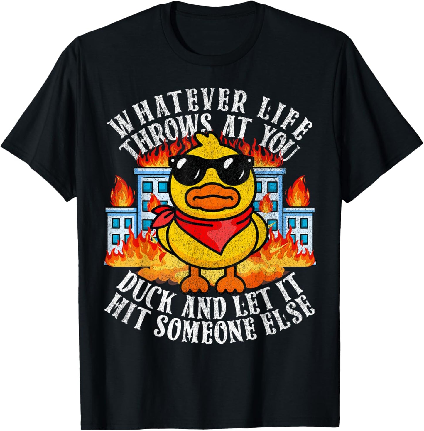 Sarcastic Funny Duck Shirt Funny Joke Quote Humor Duck Meme T-Shirt