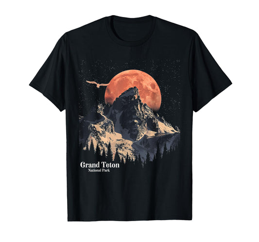 Grand Teton - US National Park Vintage Men Women Kids Retro T-Shirt