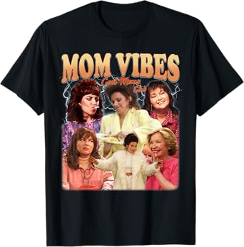 Retro 90’s Mom Vibes Funny Mom Life Mother's Day Clothing T-Shirt