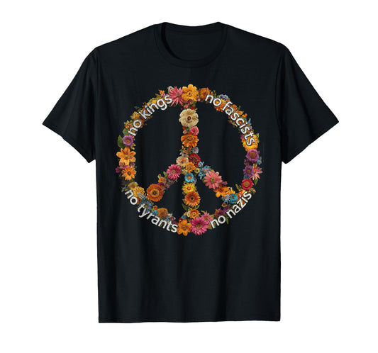 No Kings No Fascists No Tyrants No Nazis T-Shirt