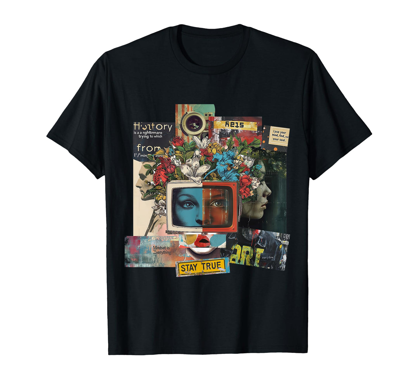 Graphic | Frontprint | Women Face Artwork Art T-Shirt