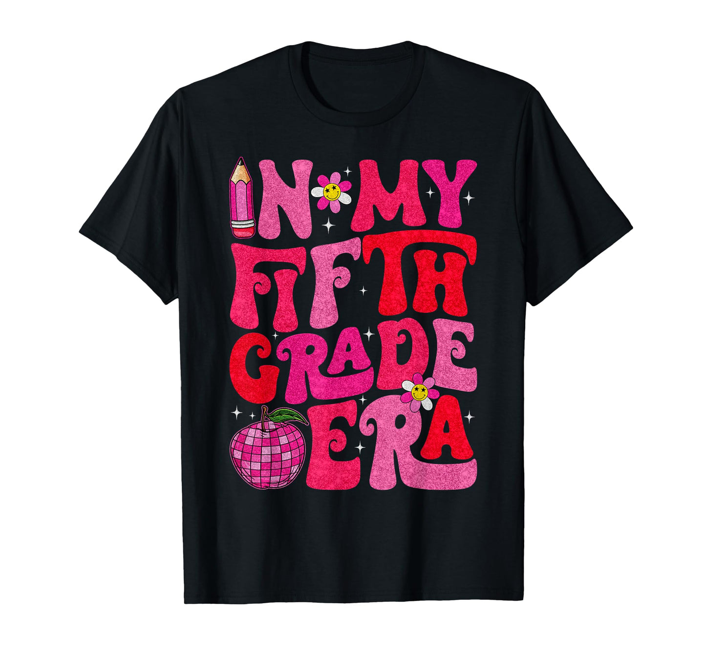 Groovy In My Fifth Grade Era First Day Of School Boys Girls T-Shirt
