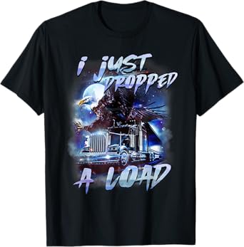 Funny Trucker Gifts Men Husband Semi Trailer Truck Driver T-Shirt