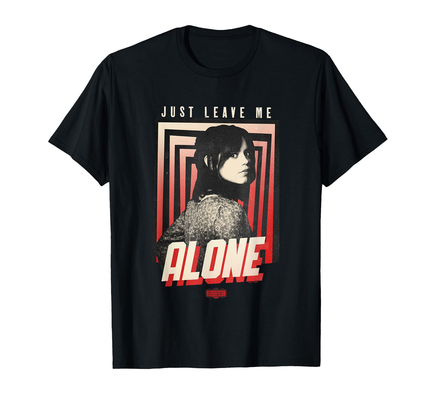 Beetlejuice Beetlejuice Just Leave Me Alone Astrid Faded T-Shirt