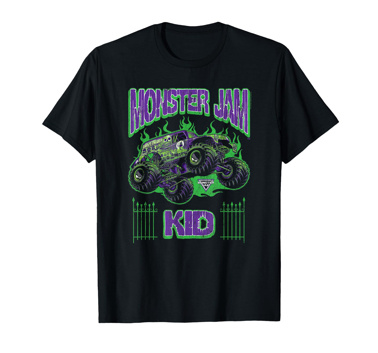 Monster Jam Grave Digger Kid Family Motorsports T-Shirt