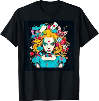 Alice T Wonderland Pop Surrealism Fiction Clothing Punk T T-Shirt