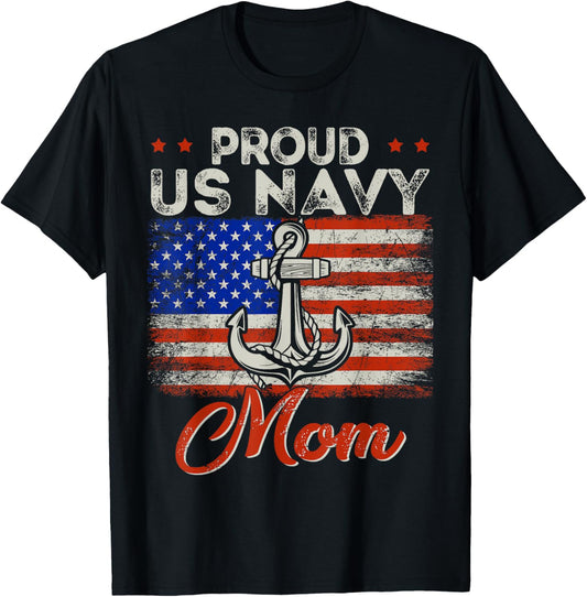 US Na vy Proud Mother - Proud US Na vy For Mom Veteran Day T-Shirt