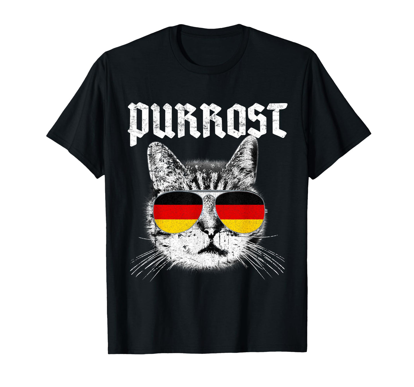 PURROST Prost Oktoberfest Cat Funny German Flag Kids Gift T-Shirt