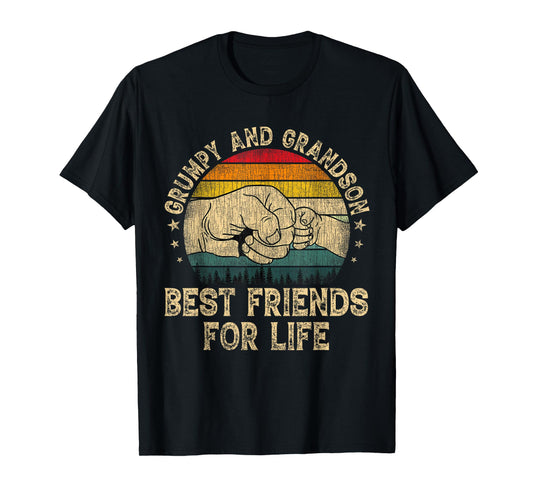 Grumpy And Grandson Best Friends For Life Father's Day T-Shirt
