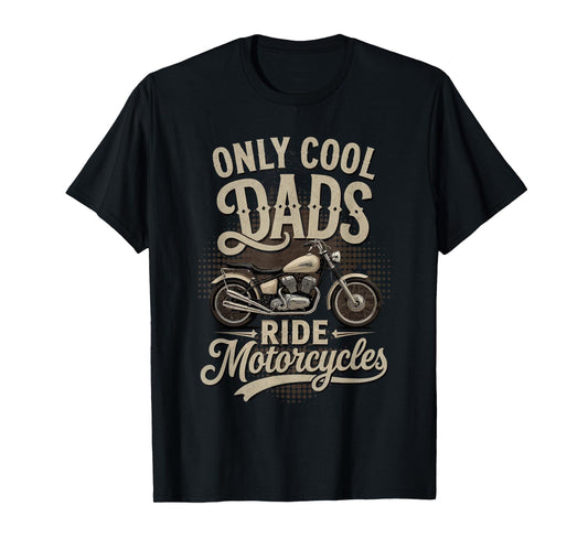 Dad Biker T-Shirt - Funny Motorcycle Rider Design T-Shirt