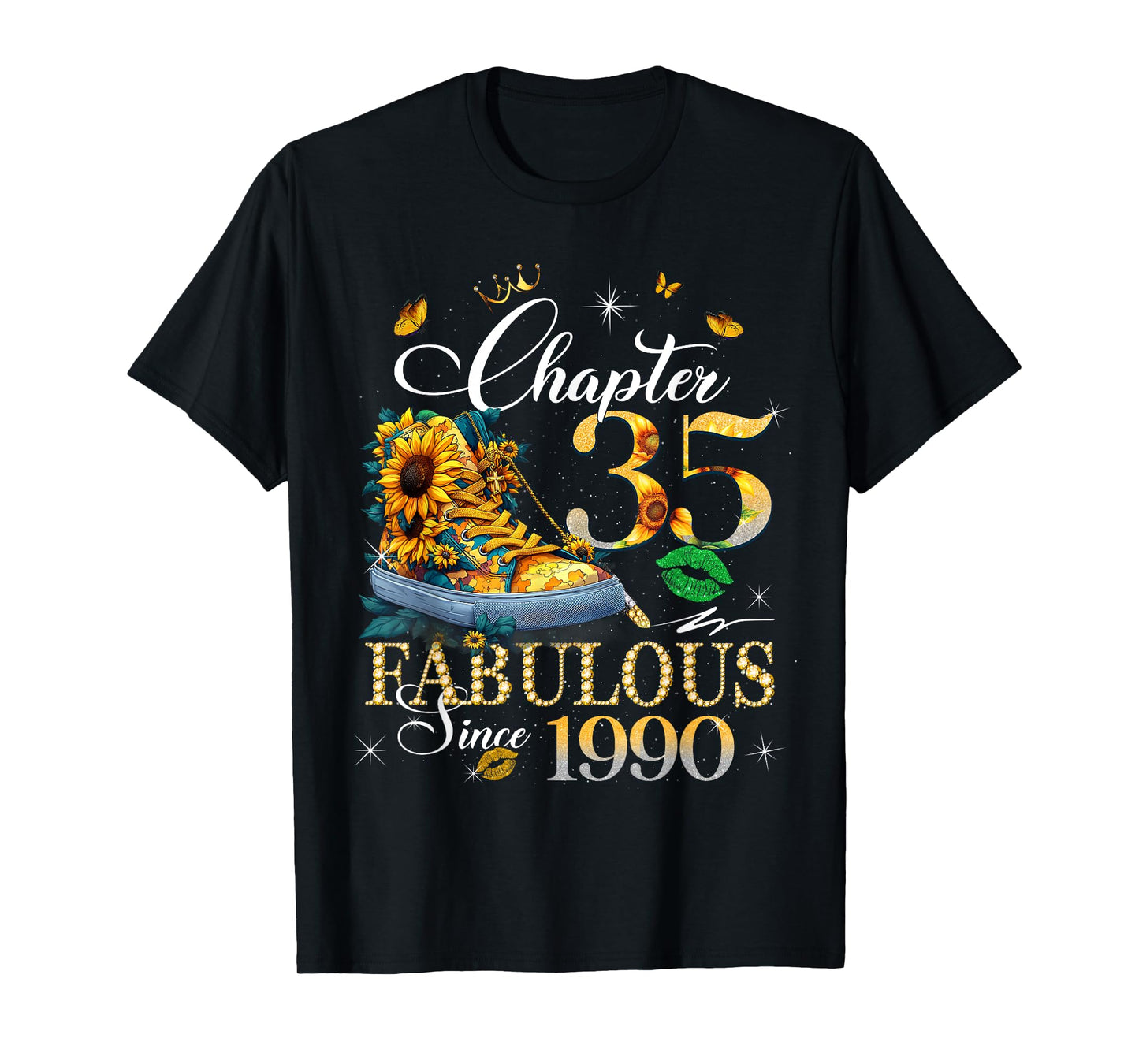 Womens Chapter 35 Fabulous Since 1990 35 years old Birthday T-Shirt