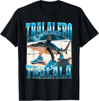 Tralalero Tralala Funny Shark Meme Bootleg T-Shirt