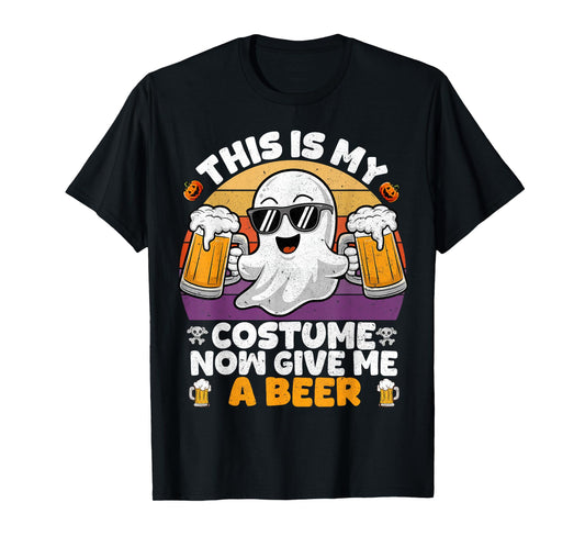 Funny Vintage Boo This is My Halloween Costumes Adults Mens T-Shirt