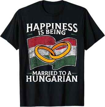Hungarian Marriage Hungary Married Heritage Flag Culture T-Shirt