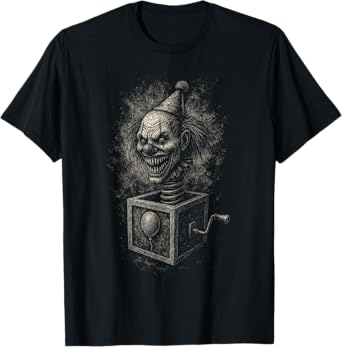 Creepy Clown Scary Horror Goth Grunge Alt Aesthetic T-Shirt