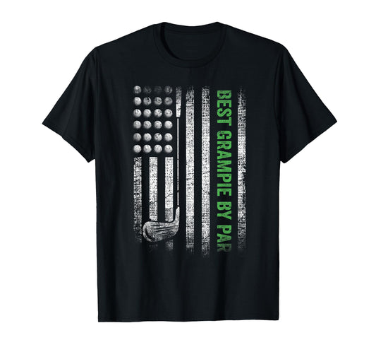 Mens Funny Best Grampie By Par Father's Day Golf T-Shirt