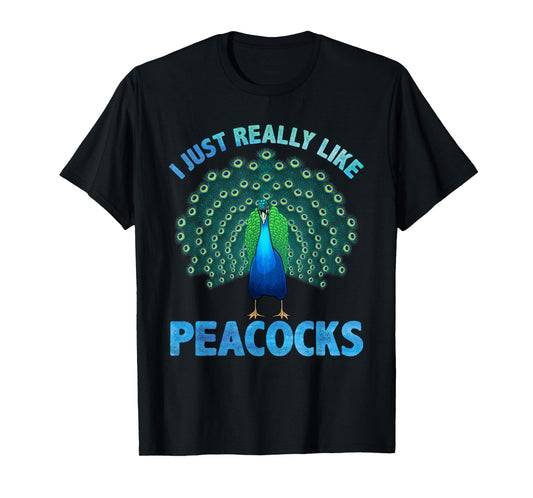Cool Peacock Design for Men Women Kids Bird Peacock Lovers T-Shirt