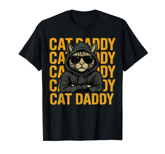 Retro Cat Daddy Style Animal Gift for Men Women Kid Boy Girl T-Shirt