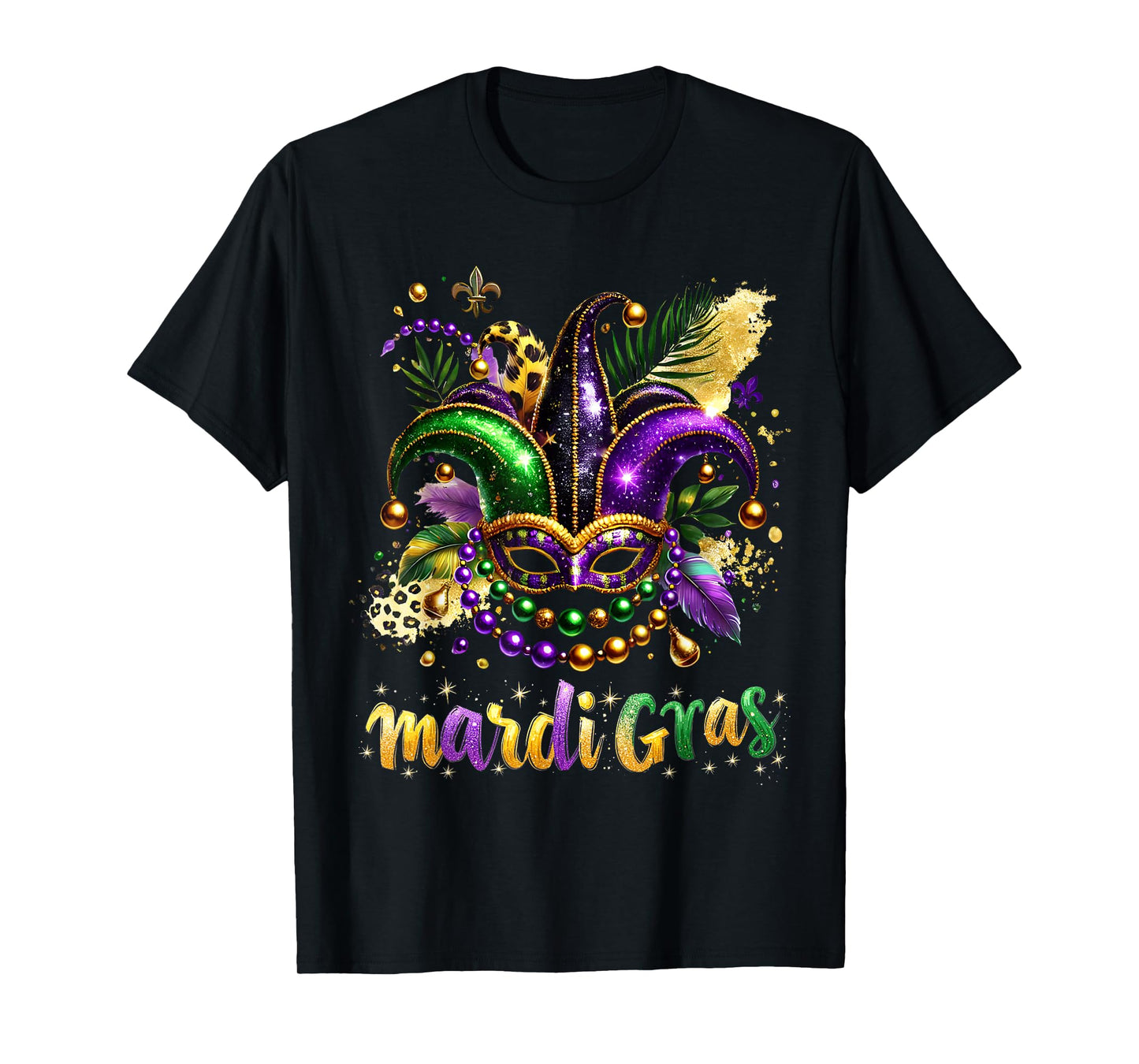 Mardi Gras 2025 Jester Outfit Kids Girls Boys Men Women T-Shirt