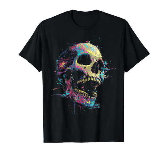 Skull Costume Halloween Spooky Art Skull T-Shirt