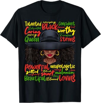 African Black History African American Ladies Juneteenth T-Shirt