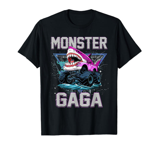 Shark Monster Truck Gaga Monster Truck Are My Jam Truck T-Shirt