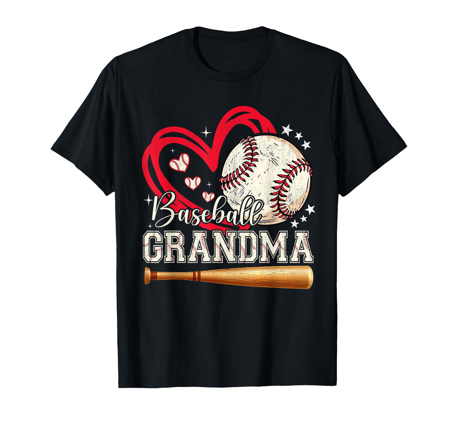 Baseball Grandma Women Family Matching Cute Baseball Grandma T-Shirt