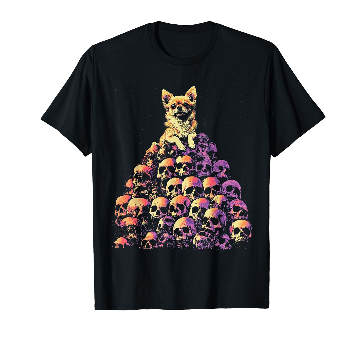 Chihuahua Dog Skeleton T-Shirt for Men Women Kids