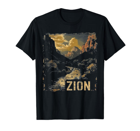 Zion - US National Park Vintage Men Women Kids Retro T-Shirt