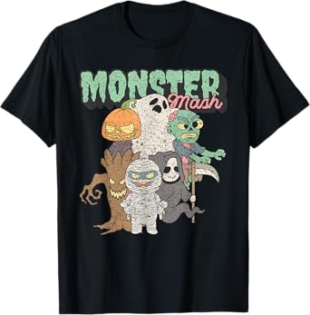 Cute Funny Monster Mash Frankenstein Horror Movies Lovers T-Shirt