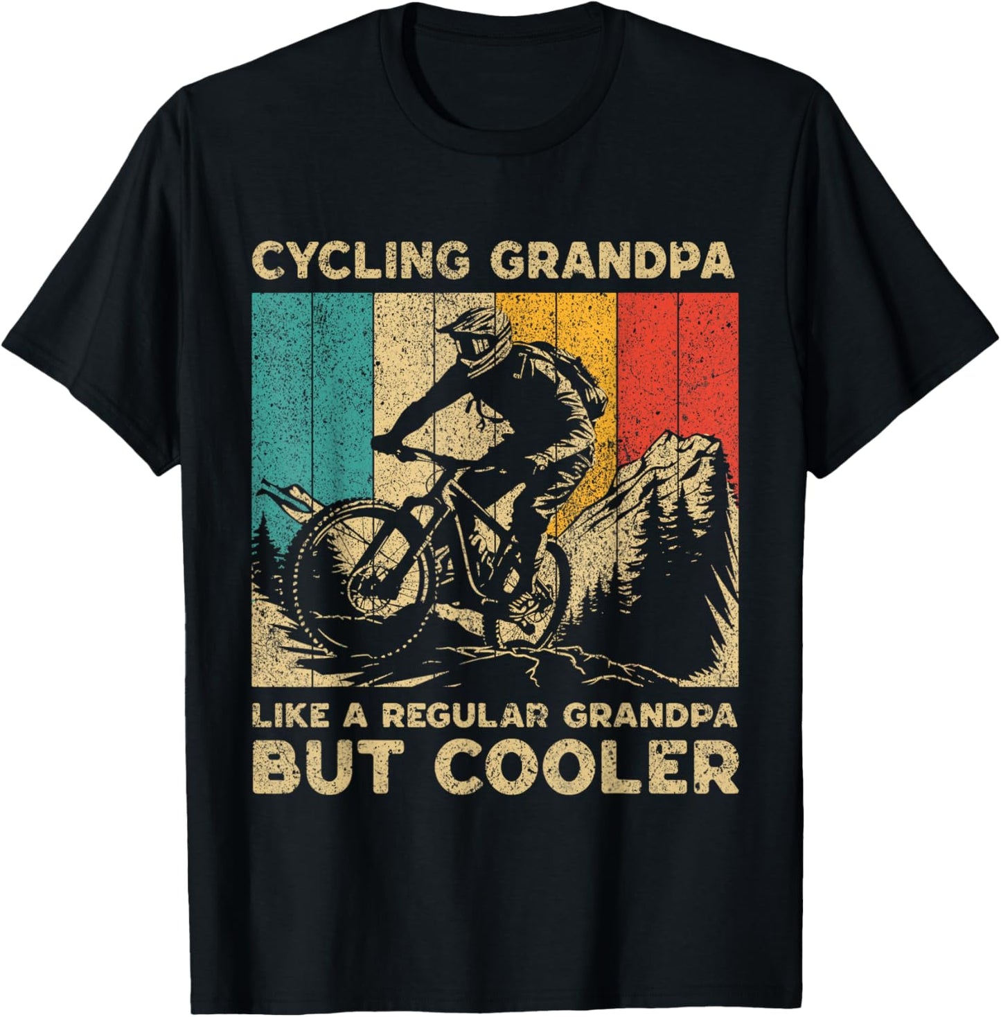 Cycling Grandpa Bicycle Riding Cyclist Mens T-Shirt