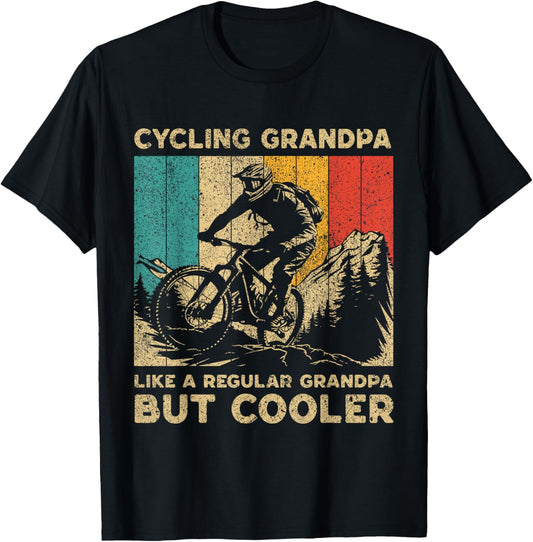Cycling Grandpa Bicycle Riding Cyclist Mens T-Shirt