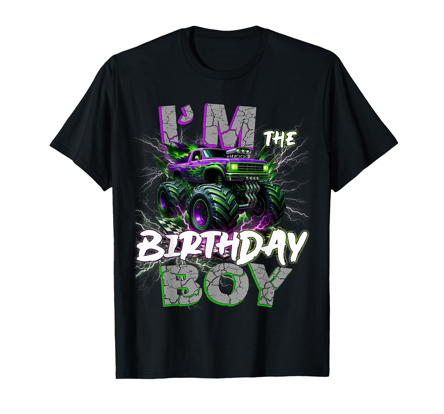 Im The Birthday Monster Truck Group Family Matching Party T-Shirt