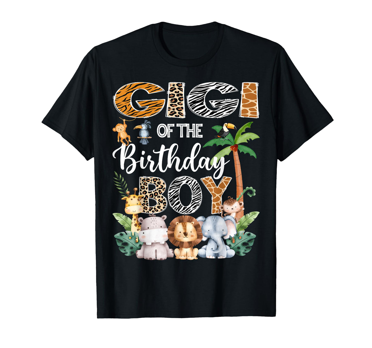 Gigi Of The Birthday Boy Safari Jungle Bday Party T-Shirt