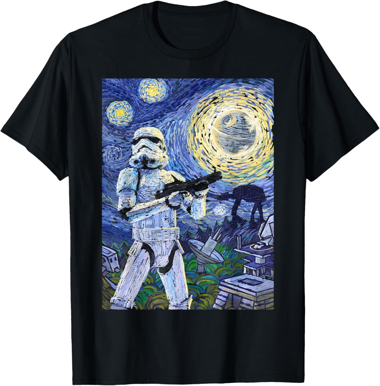Star Wars Stormtrooper Starry Night Graphic T-Shirt C1 T-Shirt