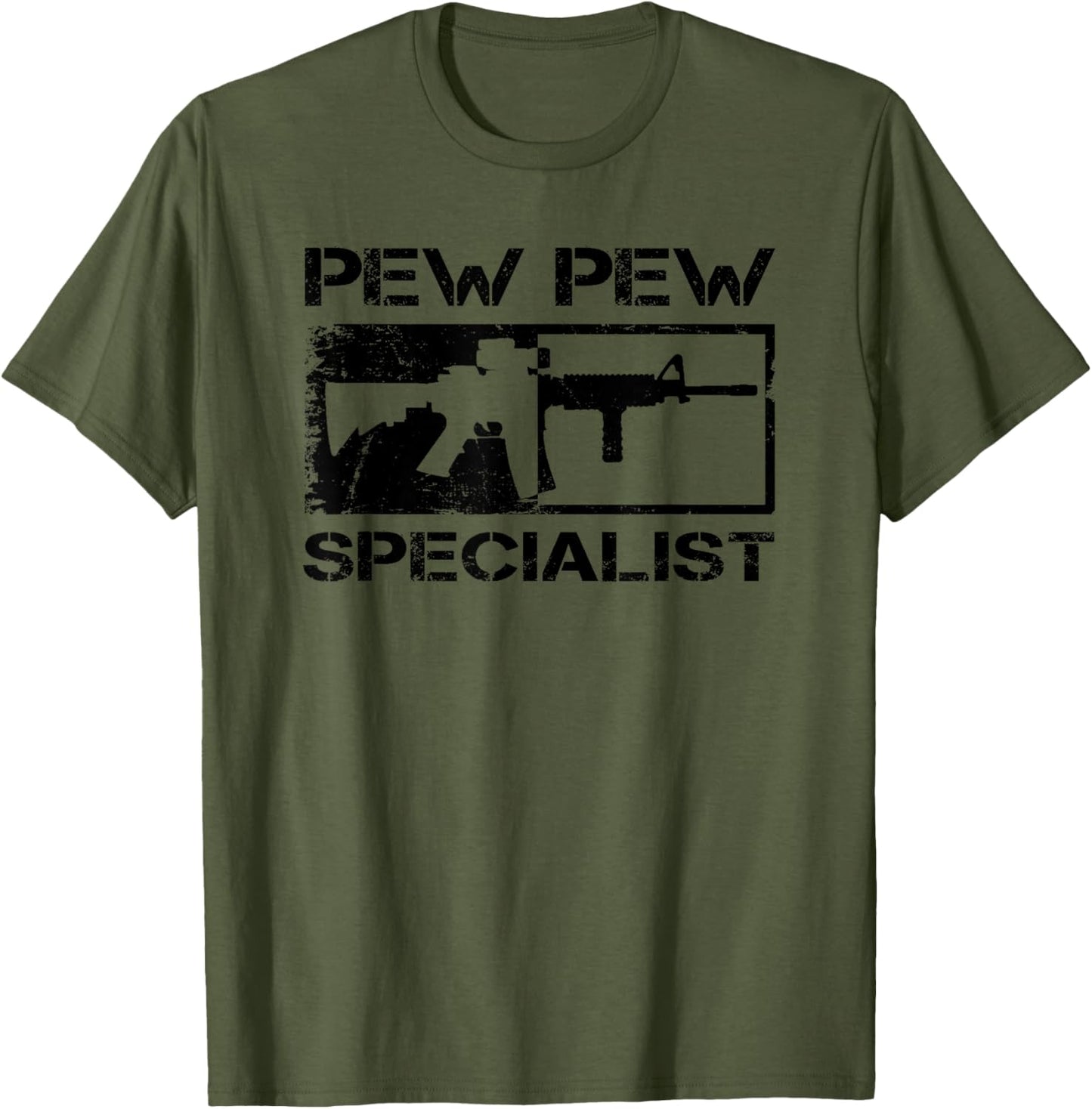 Pew Pew Specialist - 5.56 Pro Gun AR15 Rifle M4 Funny Gun T-Shirt