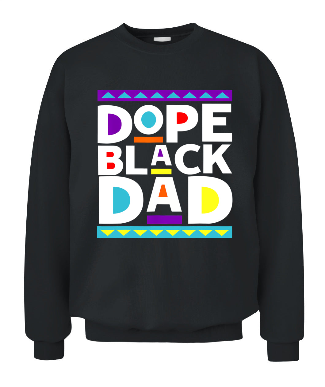Dope Black Dad New Dad Fathers Day Gift African American Dad T-Shirt