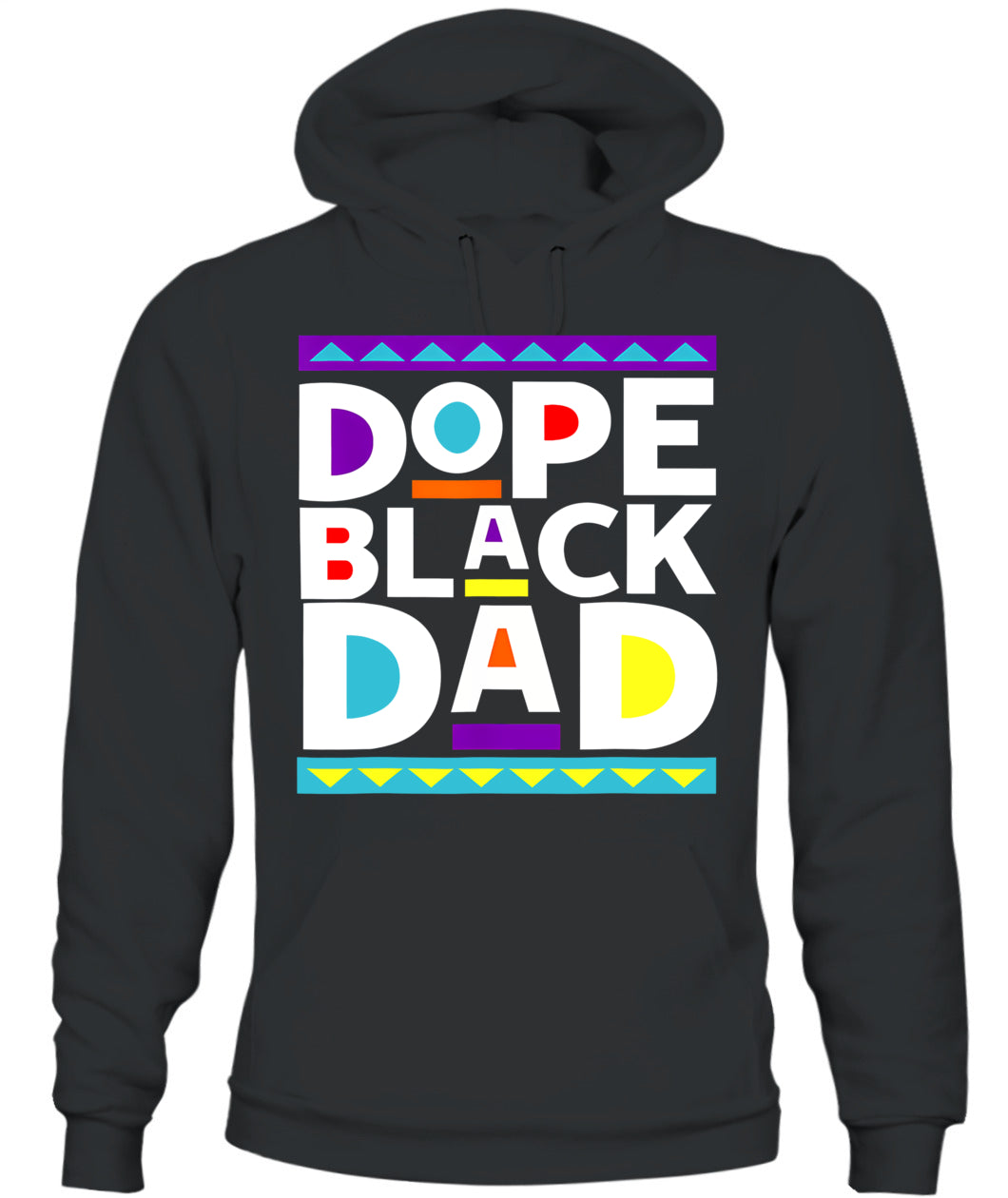 Dope Black Dad New Dad Fathers Day Gift African American Dad T-Shirt