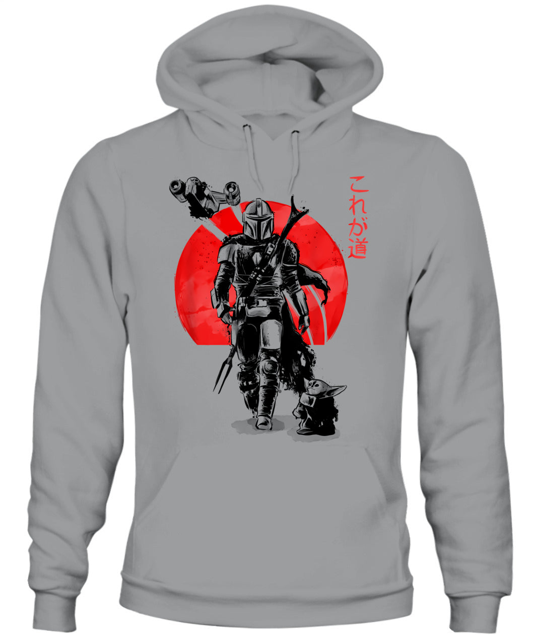 Star Wars The Mandalorian The Child Red Sun Ink Portrait T-Shirt