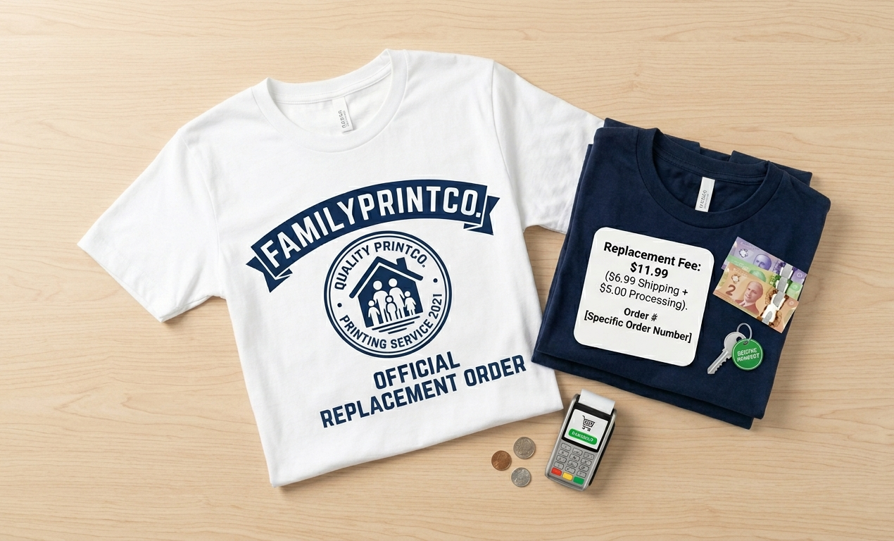 Replacement Shirt Processing & Shipping Fee