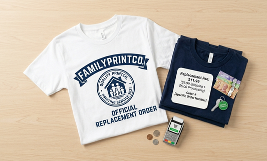Replacement Shirt Processing & Shipping Fee